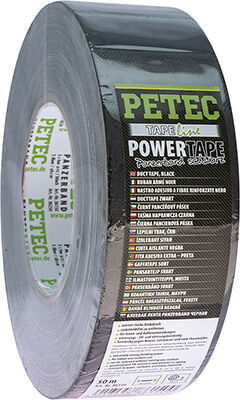 Petec Klebeband Power Tape/panzerband, Schwarz, 50 Mm X M 86150