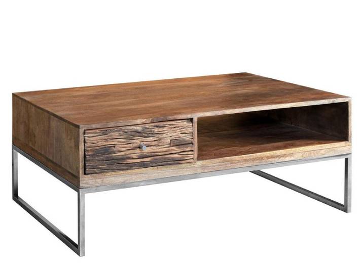 WOLF MÖBEL Wohnzimmertisch SLEEPER Couchtisch 120x70 mit 1 Schublade beidseitig (120x70x45), SLEEPER Couchtisch 120x70 mit 1 Schublade beidseitig