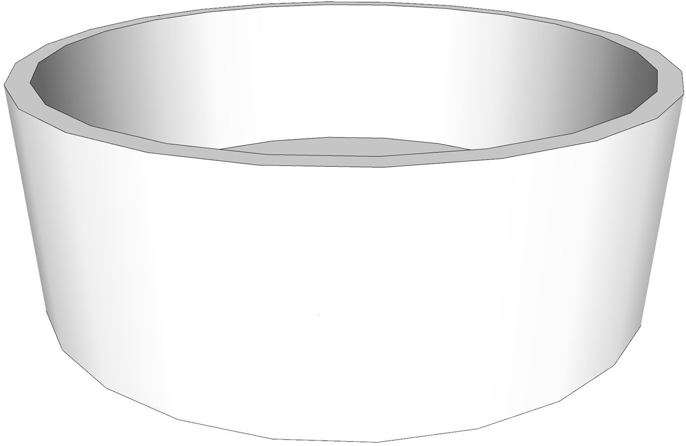 Sturotec tub support for Riho Colorado round bathtub 180 cm, STWRB153