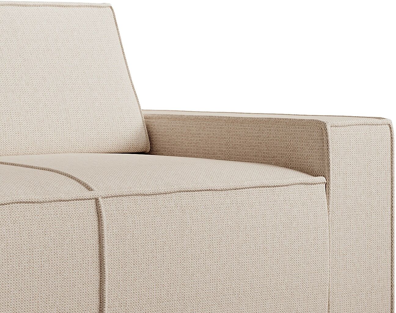 Merax Holzbett Schwebebett 140x200 Doppelbett mit Kopfteil & Lattenrost für Schlafzimmer Beige & Weiß