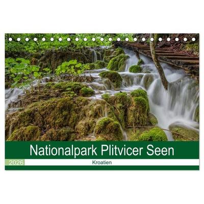 Nationalpark Plitvicer Seen (Tischkalender 2026 DIN A5 quer), CALVENDO Monatskalender