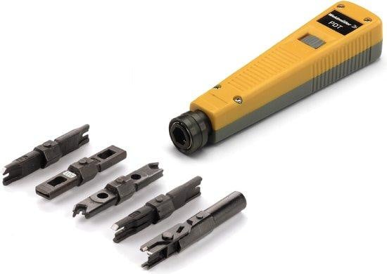 Weidmüller Punch Down Tool PDT Wei Crimping Tool van staal in wit en geel