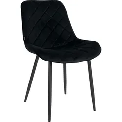 CLP Stuhl Springs Samt   Farbe: schwarz