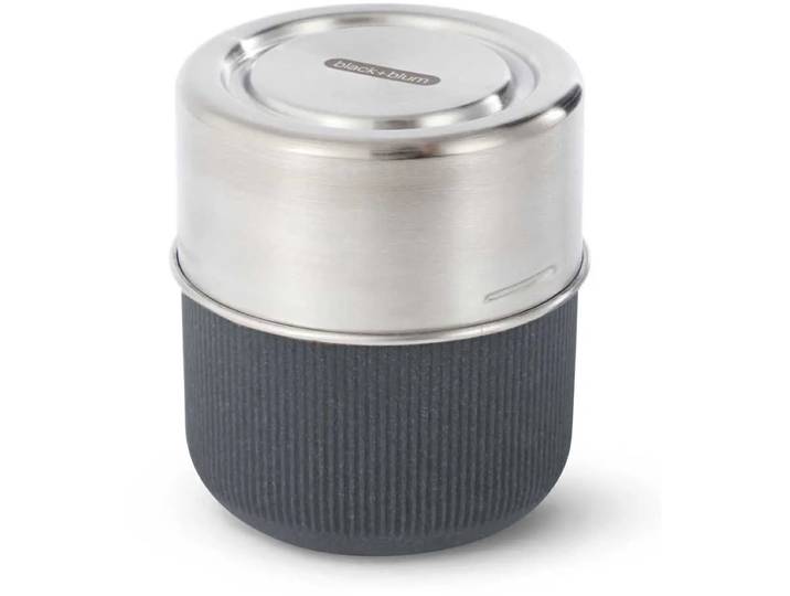 Black+Blum Glazen Lunchbox - Pot - 450ml - Grijs