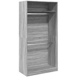 vidaXL Kleiderschrank Grau Sonoma 100x50x200 cm Holzwerkstoff