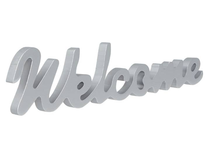 Schriftzug magnetis. Welcome silber