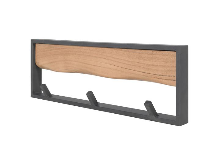 Massive Wandgarderobe 58cm Braun/Akazie