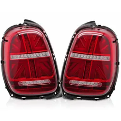 LED-Rückleuchten passend für Mini Cooper F55 F56 F57 2014–2017 6-Pin | Rot/Weiß | dynamische Blinker | für Serien-LED