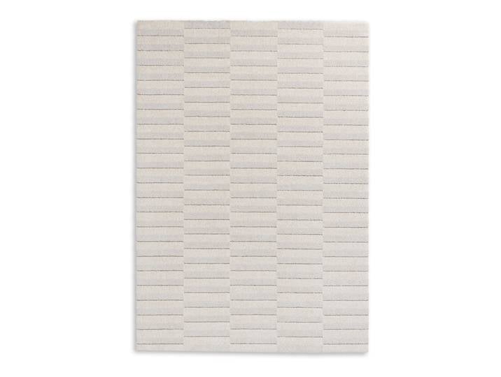 Tapis à poils longs Amaze à rayures 200 x 290cm Beige/Beige