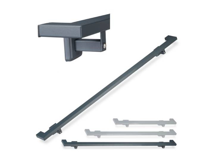 Relaxdays Rampe d’escalier anthracite