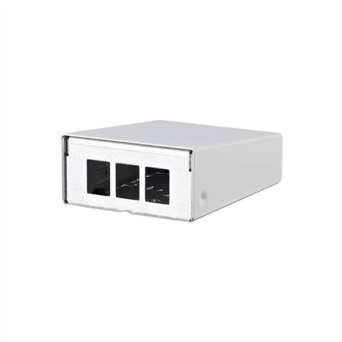 Metz Connect Keystone AP-Gehäuse 3 Port reinweiß RAL9010