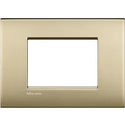 Legrand LNC4803OF Abdeckrahmen LIVINGLIGHT AIR, 3-modulig, Farbe: Gold matt