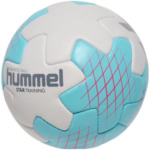 Hummel Handball Star Training HB, 229169-9428-3, Größe 3, weiß/hellblau, 435 Gramm, Trainingsball