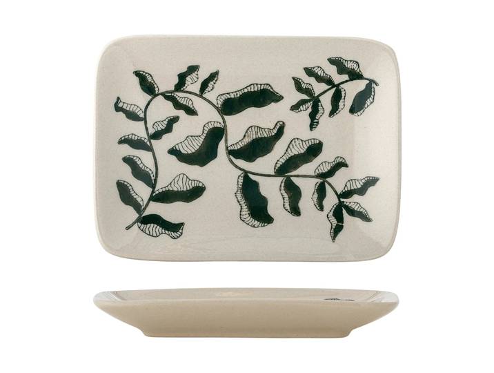 Bloomingville Fauni assiette Vert, 15x11,5 cm