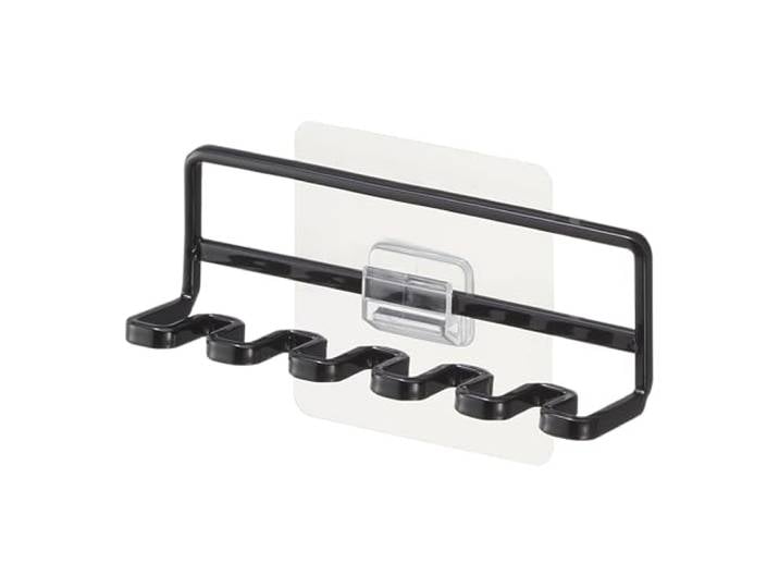 Yamazaki 4521 Tower Film Hook Toothbrush Holder, Black, Steel FILMHOOK : Polycarbonate/PET/Polyurethane, 12.5 x 3.5 x 4 cm