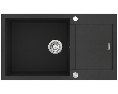Granit-Küchenspüle Concept DG10L60bc Linea SCHWARZ