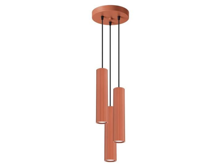 Lampe suspendue KARBON 3P rouge ocre 3xGU10 10W aluminium 108x19.5x19.5cm Sollux Lighting