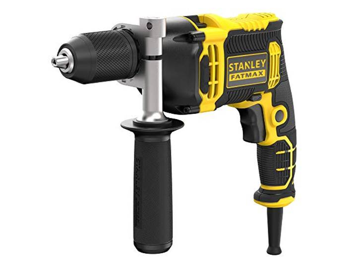 Stanley FATMAX Perceuse à Percussion - 750 W - Vitesse Variable - 54400 cps/min - Mandrin 1 Main 13 mm - Filaire et Compacte - Livrée sans Malette de Transport FMEH750K-QS