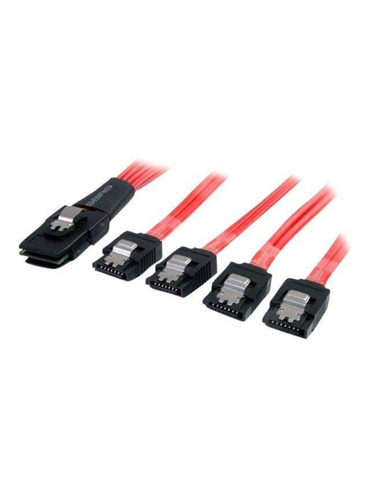 StarTech.com Serial Attached SCSI SAS Kabel - SFF-8087 zu 4x Latching SATA - Seriell ATA / SAS Kabel