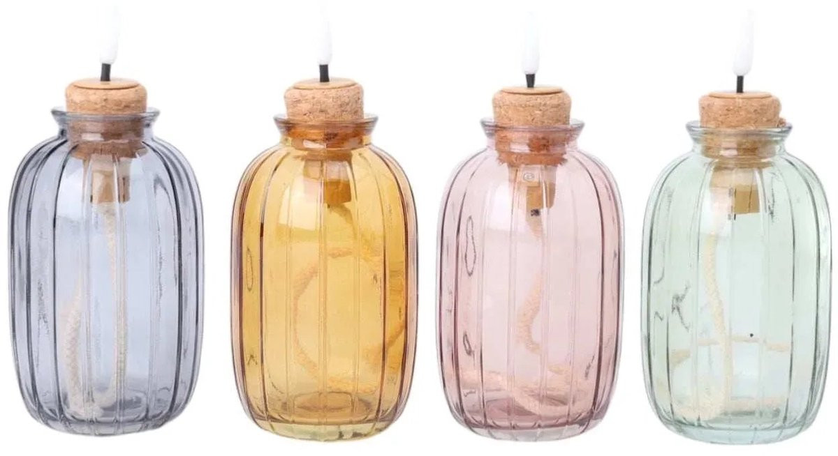 House of Nature Glow Jars LED buitenkaarsen set 12 cm