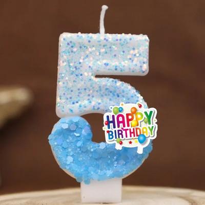Uplift Treasures Colorful Number Birthday Cake Candle 0 To 9 Party Topper 5