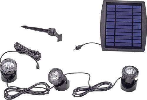Pontec 77939 Teichbeleuchtung 3er Set LED 0.5W Schwarz