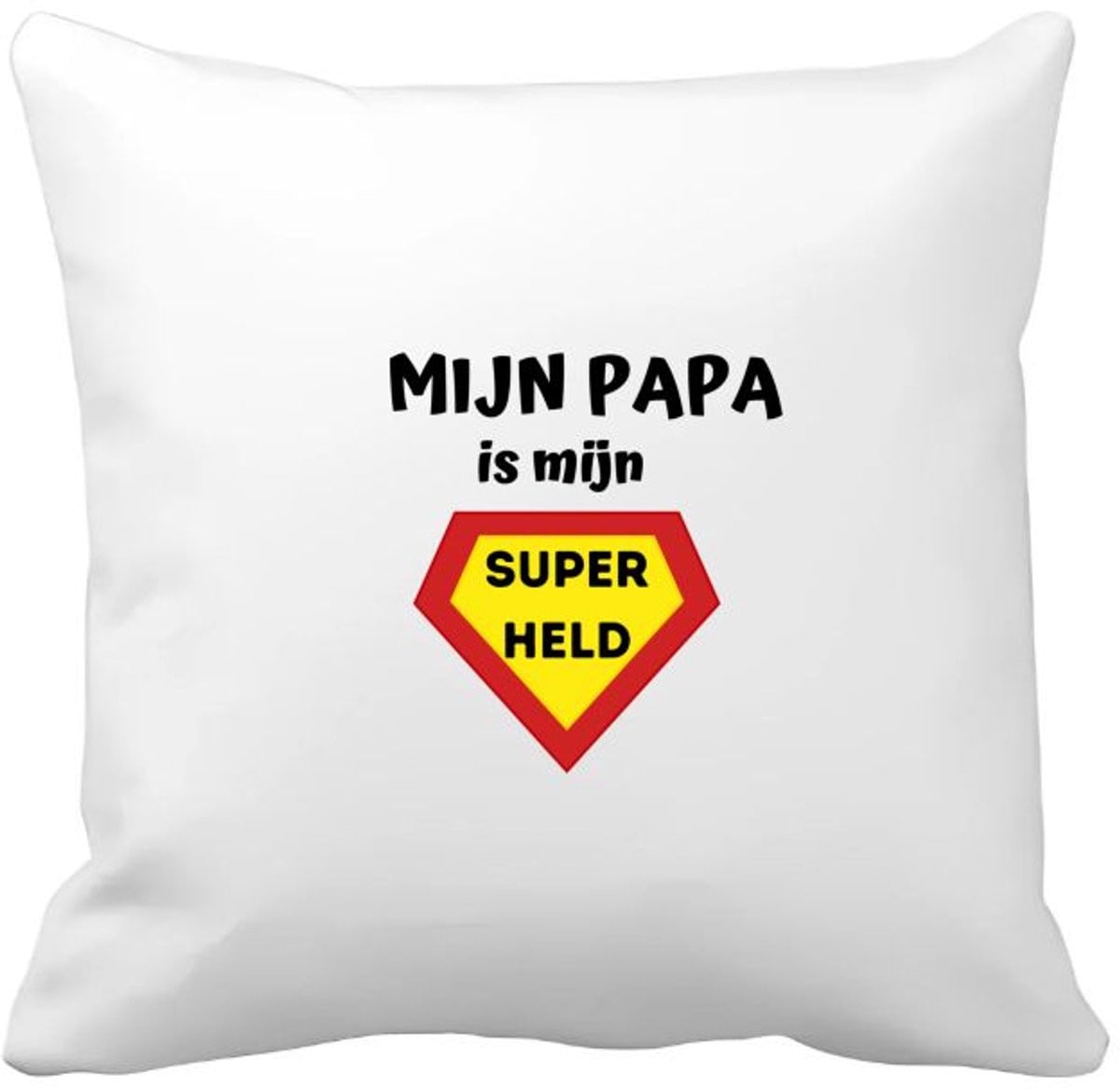 Akyol Kussenhoes Mijn Papa Is Mijn Superheld - 40 x 40 cm