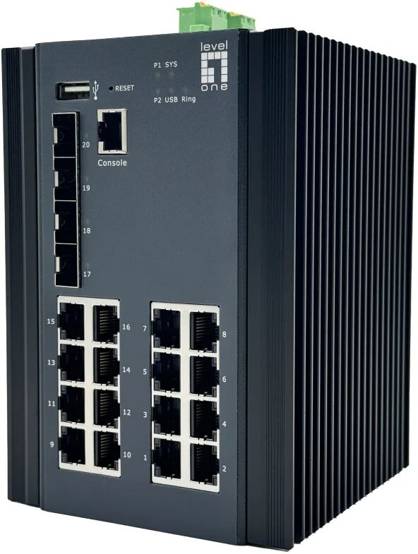LevelOne IGU-2071 switch di rete Gestito L2+ Gigabit Ethernet (10/100/1000) Nero [IGU-2071]
