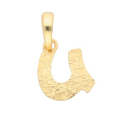 Buchstabenanhänger ADELIA´S "Buchstabenanhänger U 333 Gold ( 8K )", gold, Schmuckanhänger, Damen, U, Gold, Goldanhänger Buchstabe U