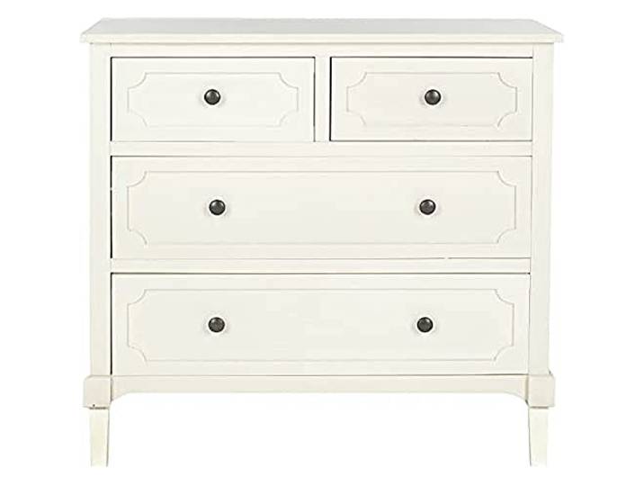 SAFAVIEH Modern Wooden Console with Storage, in White, 80 X 35 X 75
