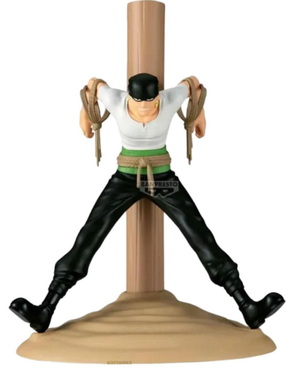 Banpresto One Piece Figurine Piratenjager Zoro PVC-beeldje, 17 cm