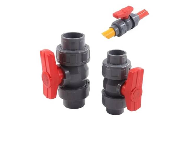 Durchgangs-Kugelhahn Aus Kunststoff 1–5 Stück 20–50 mm PVC-Rohr-Kugelventil Gartenbewässerungs-Wasseranschluss-Armaturen, Aquarium-Rohrverbindung(Inner Dia 32mm,5pcs)