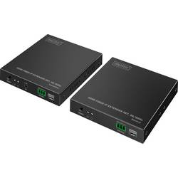 Digitus DS-55350 HDMI®, HDMI® Eingang, HDMI® Ausgang, SFP, Netzteilanschluss, RS232, Micro USB, Kopfhörer (3.5 mm Klinke) HDMI Extender über Glasfaserkabel