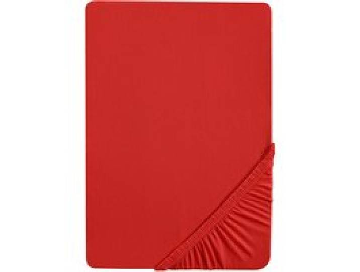 BIBERNA Drap-housse en jersey, 90-200 x 200-220 cm (rouge, 180-200 x 200 cm)