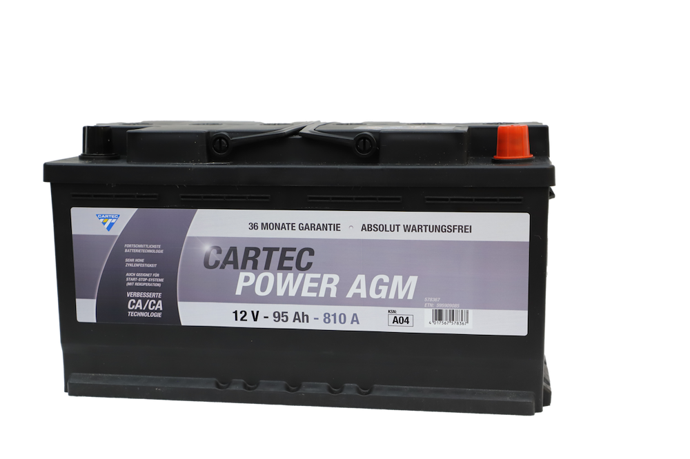 MTSMARKENTEC POWER AGM Starterbatterie 95 AH / 810 A 16983382