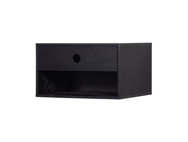 Table de chevet suspendue MDF noir Nancy