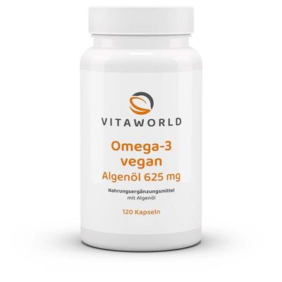 Omega-3 Vegan Algenöl 625 mg Kapseln 120 St