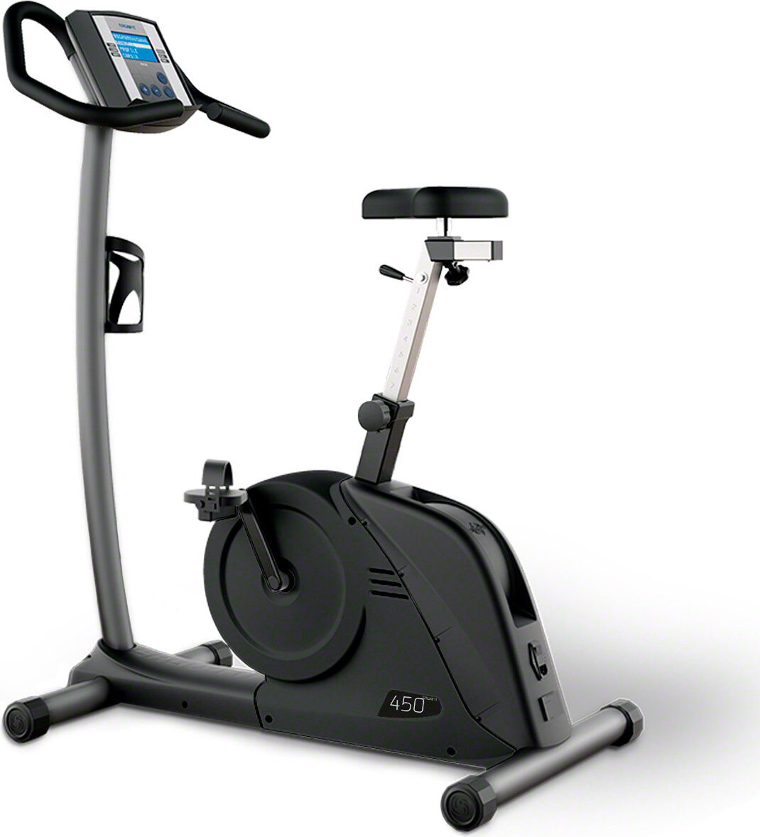 ERGO-FIT Fahrradergometer Cycle 450, 120x60x140 cm, extra breiter Durchstieg, 13,22 kg Schwungmasse, 180 kg Benutzergewicht