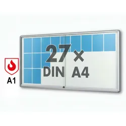 Schaukasten A1 zertifiziert 27 x A4