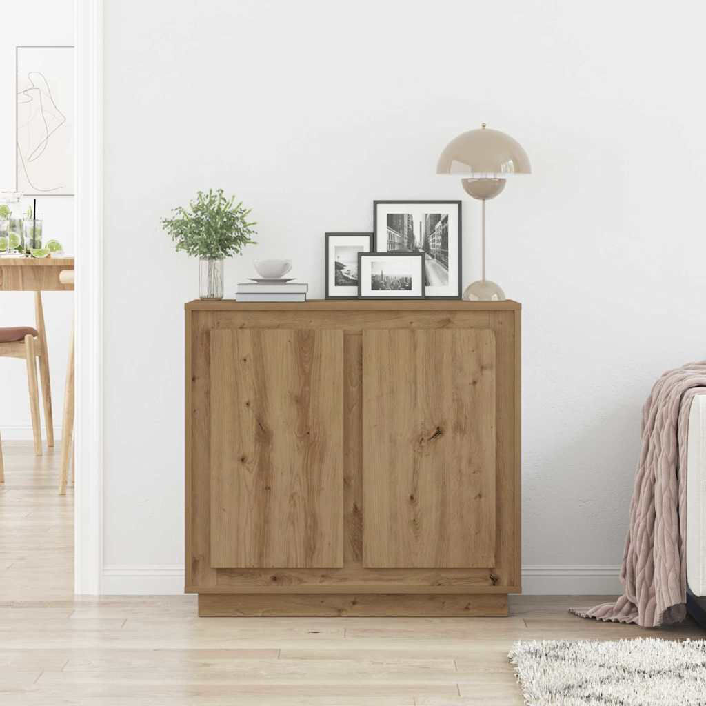 17 Stories Sideboard Artisan Oak 75cm H X 80cm W X 34cm D