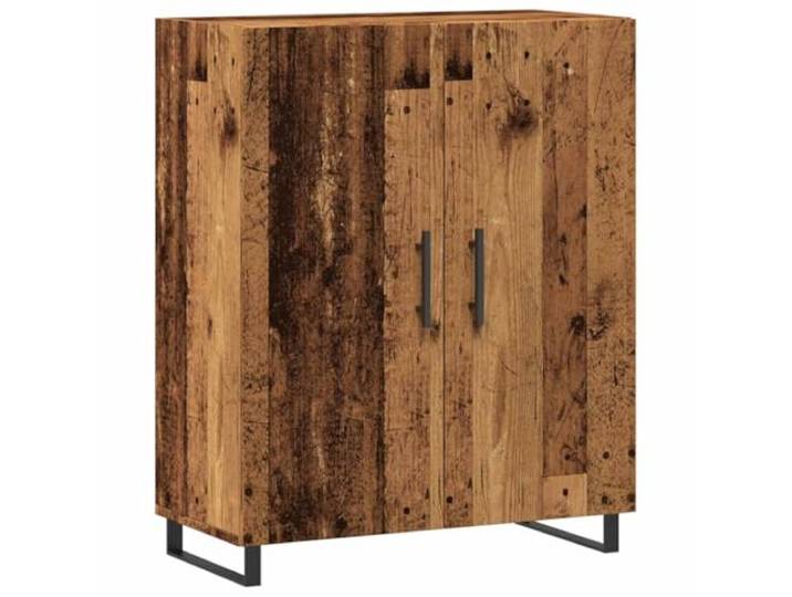 GHVBNMF Sideboard Altholz-Optik 69,5x34x90 cm Anrichte Kommode Kompakte Anrichte mit Metallfüßen und praktischen Griffen. Vielseitiger Beistellschrank für Wohnzimmer und Schlafzimmer.