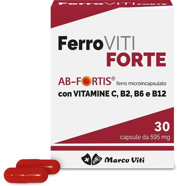 Marco Viti Ferroviti Forte Integratore per Ferro 30 Capsule