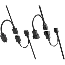 Fractal Aspect 12 RGB PWM (120 mm, 3x), PC Lüfter, Schwarz, Weiss
