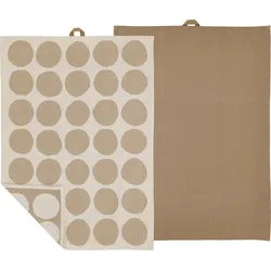 Bubbles Küchentücher 50 x 70 cm taupe 2 St.