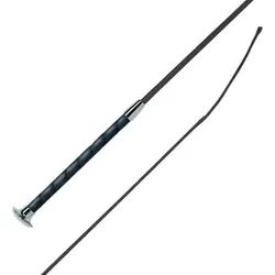Dressurgerte FL Nylon I Ledergriff black 130