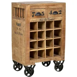 SIT Weinregal Rustic 01937-04 Holz Braun