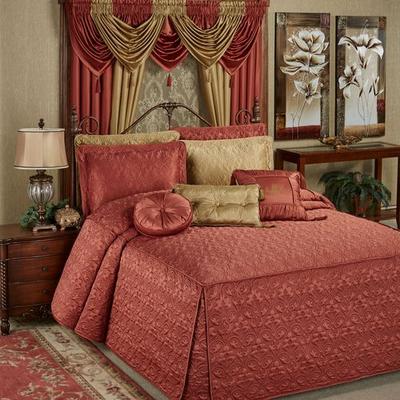 Touch of Class Cambridge Classics Grande Bedspread Cinnabar, Queen, Cinnabar