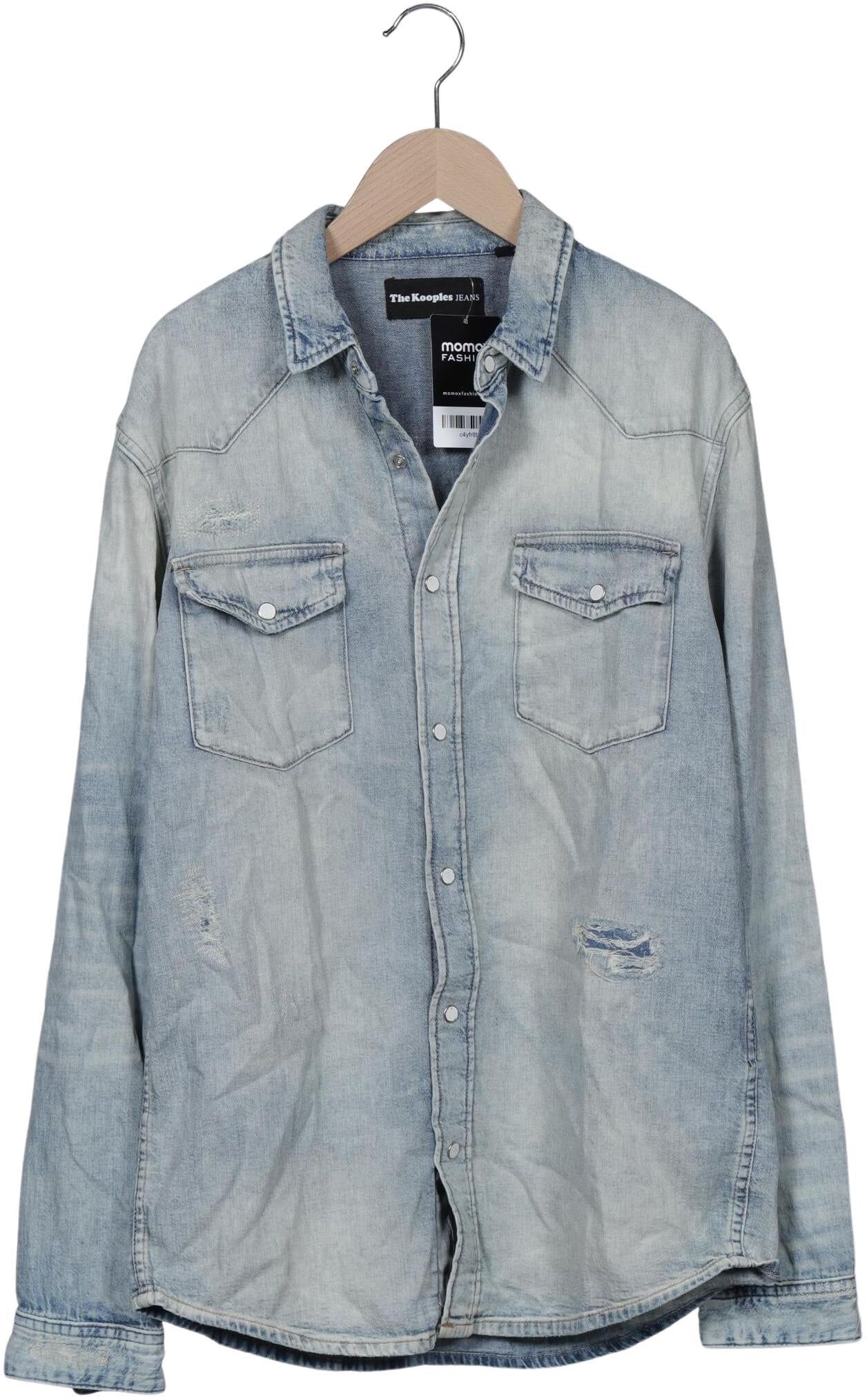 The Kooples Herren Hemd, Hellblau, Gr. S, Baumwolle - Second Hand