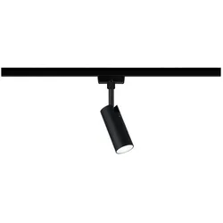 Paulmann 1-Phasen LED Schienenspot URAIL TUBO, 230V, 4.5W 4000K 170lm, dreh- und neigbar, Schwarz matt PAUL-96940