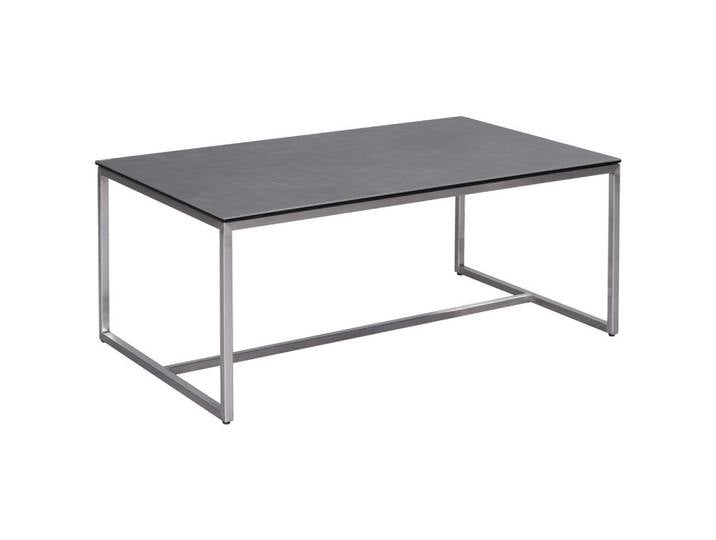 Novel Couchtisch, Anthrazit, Edelstahl, Metall, Glas, Keramik, rechteckig, eckig, 60x42x100 cm, Wohnzimmer, Wohnzimmertische, Couchtische, Couchtische Glas